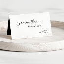 Search for black and white place cards Elegant