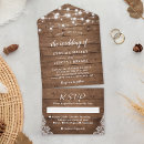 Search for twinkle lights wedding invitations Rustic wood
