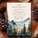 Search for rustic mountain wedding invitations Pine trees