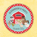 Search for farm animals stickers Red