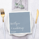 Search for dusty blue napkins Script