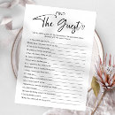 Search for find the guest games Find someone who