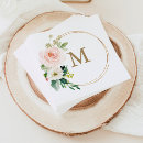 Search for monogrammed cocktail napkins Rustic
