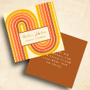 Search for waves business cards Retro