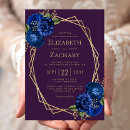 Search for royal purple wedding invitations Botanical