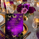 Search for black gold purple invitations Butterfly