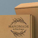 Search for thank you business stamps Made with love