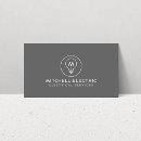 Search for electrical contractor business cards Modern
