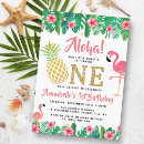 Search for pineapple 1st birthday invitations Luau