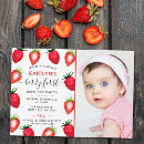 Search for berry 1st birthday invitations Fruit