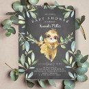 Search for sloth baby shower invitations Tropical