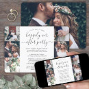 Search for elopement wedding reception invitations We got married