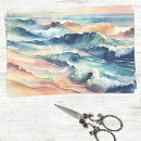 Search for ocean waves tissue paper Sea