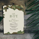 Search for camo baby shower invitations Rustic