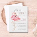 Search for flamingo baby shower invitations Pink