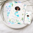Search for african american princess birthday invitations Watercolor