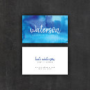 Search for blue and white business cards Hair stylist