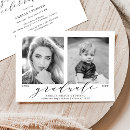Search for then and now graduation invitations Elegant