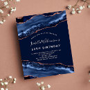 Search for blue and gold 70th birthday invitations Agate