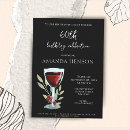 Search for wine 60th birthday invitations Floral