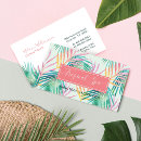 Search for palm leaf business cards Trendy
