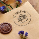 Search for floral rubber stamps Return address