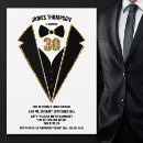 Search for bow tie birthday invitations Gold