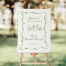 Search for bridal brunch welcome signs Green