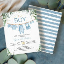 Search for budget baby shower invitations Blue