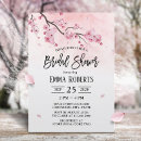 Search for cherry blossom bridal shower invitations Watercolor
