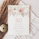 Search for 80th birthday invitations Blush