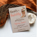 Search for boots and bubbly bridal shower invitations Brunch