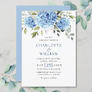 Search for hydrangea wedding invitations Blue flowers