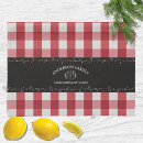 Search for red and black kitchen towels Checkered pattern