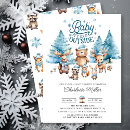 Search for pine tree baby shower invitations Winter