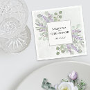 Search for lavender wedding napkins Floral botanical