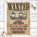 Search for wanted poster invitations Fun
