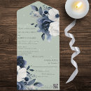Search for sage green and navy blue invitations Qr code