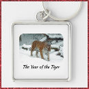 Search for tiger keychains Black and white