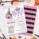 Search for pink halloween invitations Girl