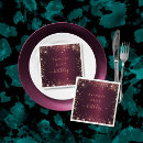 Search for burgundy napkins Party