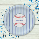 Search for baseball paper plates Stripes