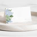 Search for dusty blue place cards Hydrangea