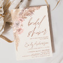 Search for pampas grass bridal shower invitations Boho