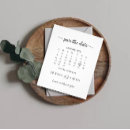 Search for calendar save the dates Black and white