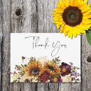 Search for sunflower wedding thank you cards Watercolor