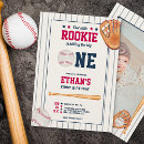 Search for vintage baseball invitations Little rookie