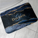 Search for navy blue gold bath mats Agate