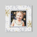 Search for snowflakes canvas prints gold