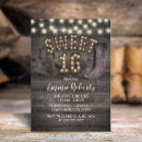 Search for western sweet 16 invitations Cowgirl